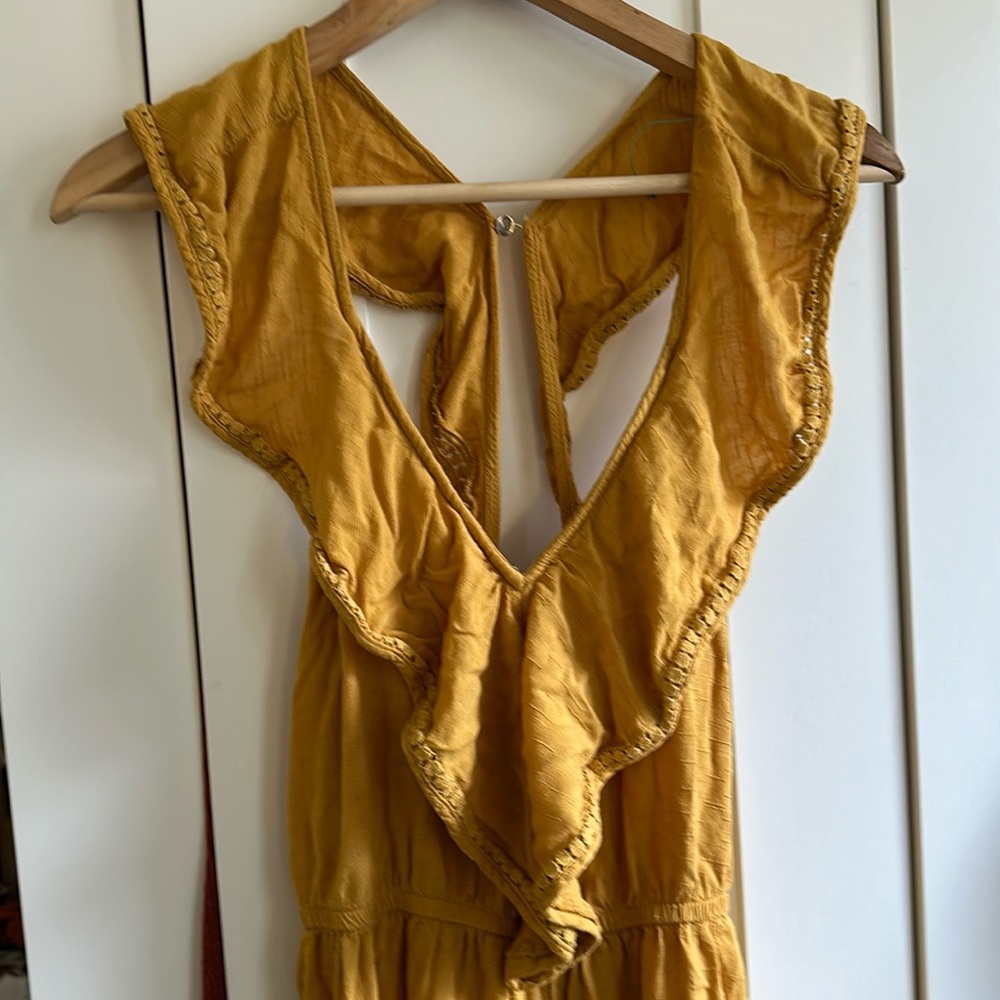 xhiliration yellow jumpsuit